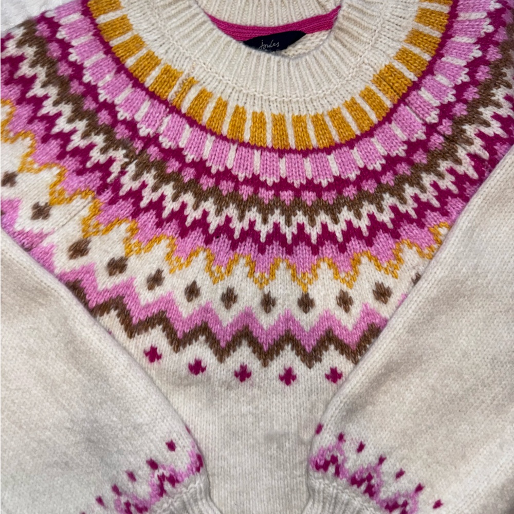 Joules Multicolor Patterned Sweater - image 4